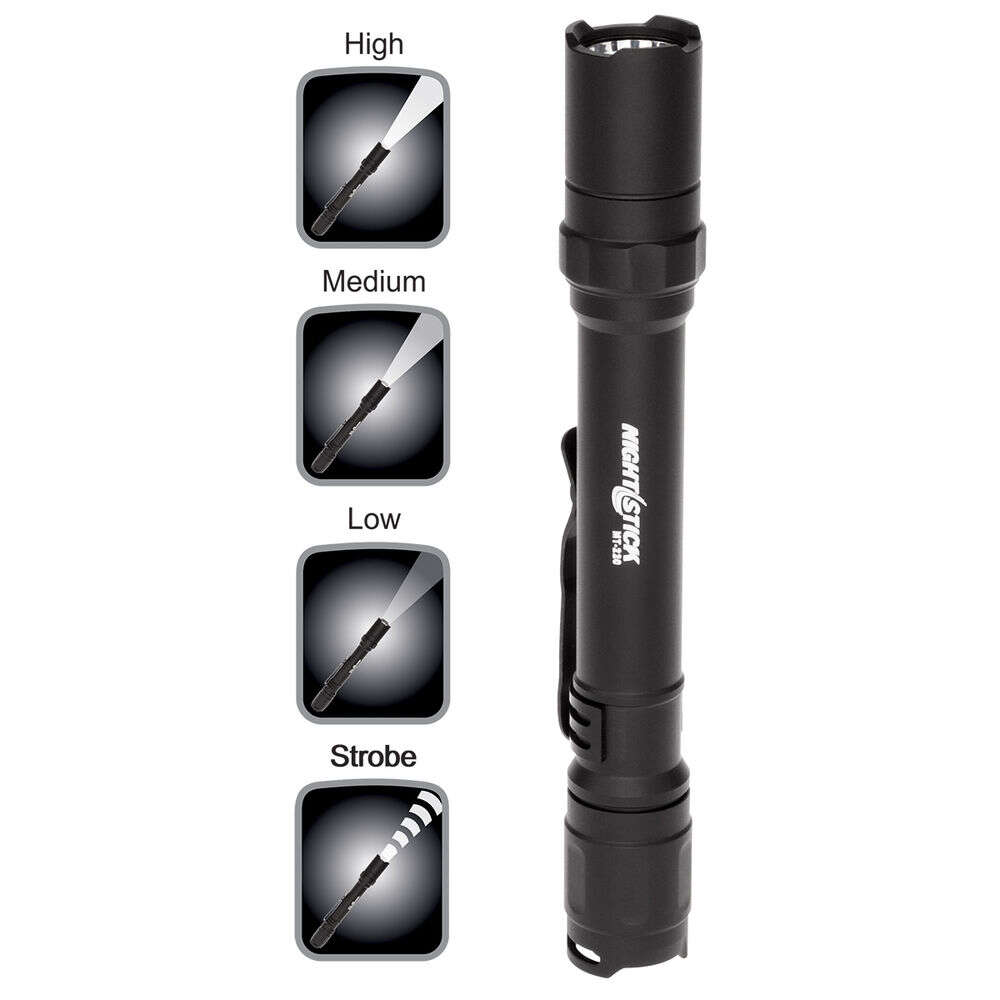 Flashlights&Batteries Night Stick Ready Series Metal Mini-TAC Pro Flashlight - 2 AA - Black